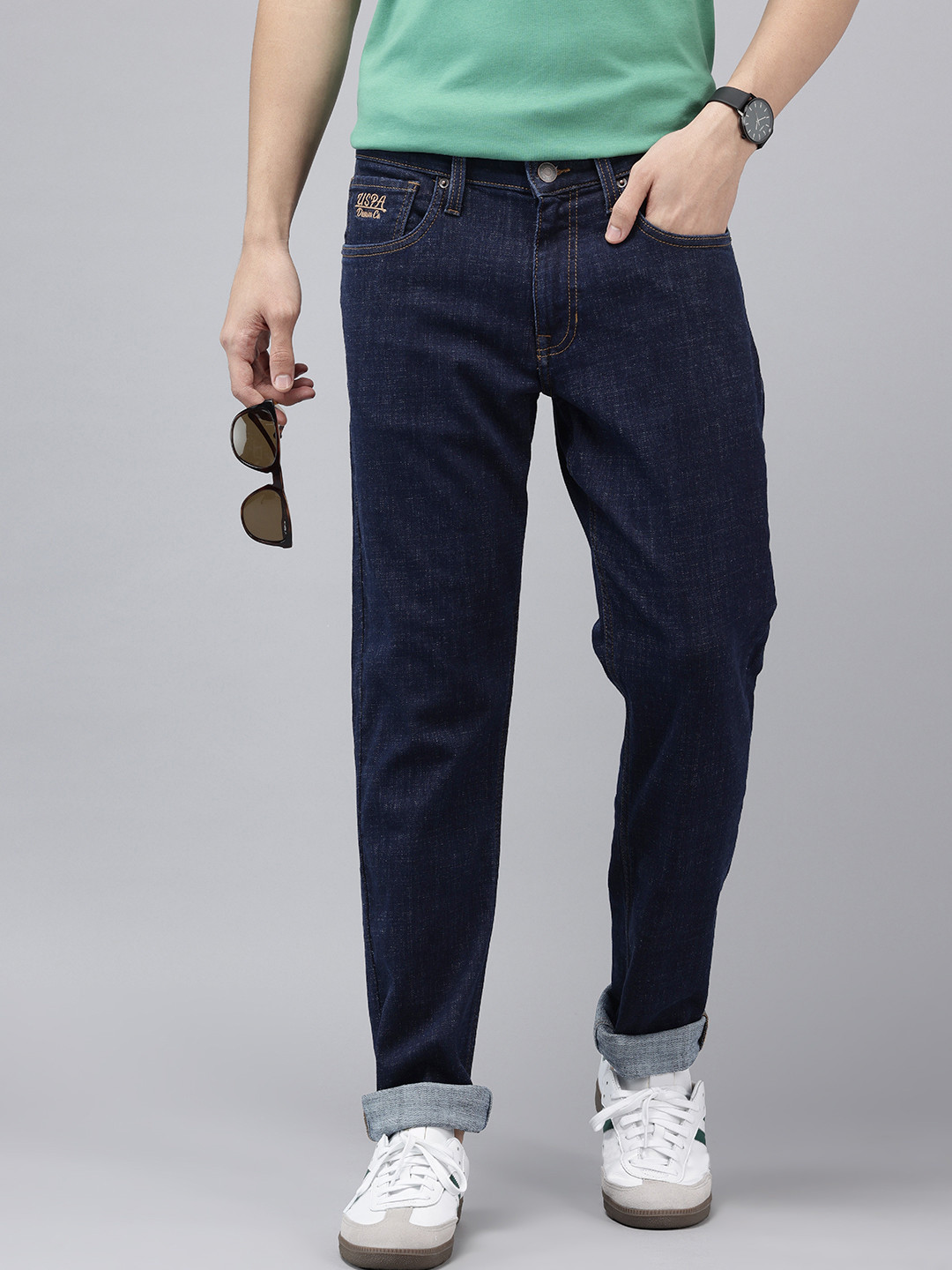 U.S. Polo Assn. Denim Co. Men Brandon Slim Tapered Fit Stretchable Jeans