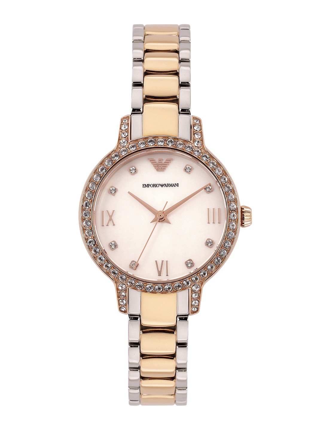 Emporio Armani Women Mother of Pearl Dial Analogue Watch AR11499I