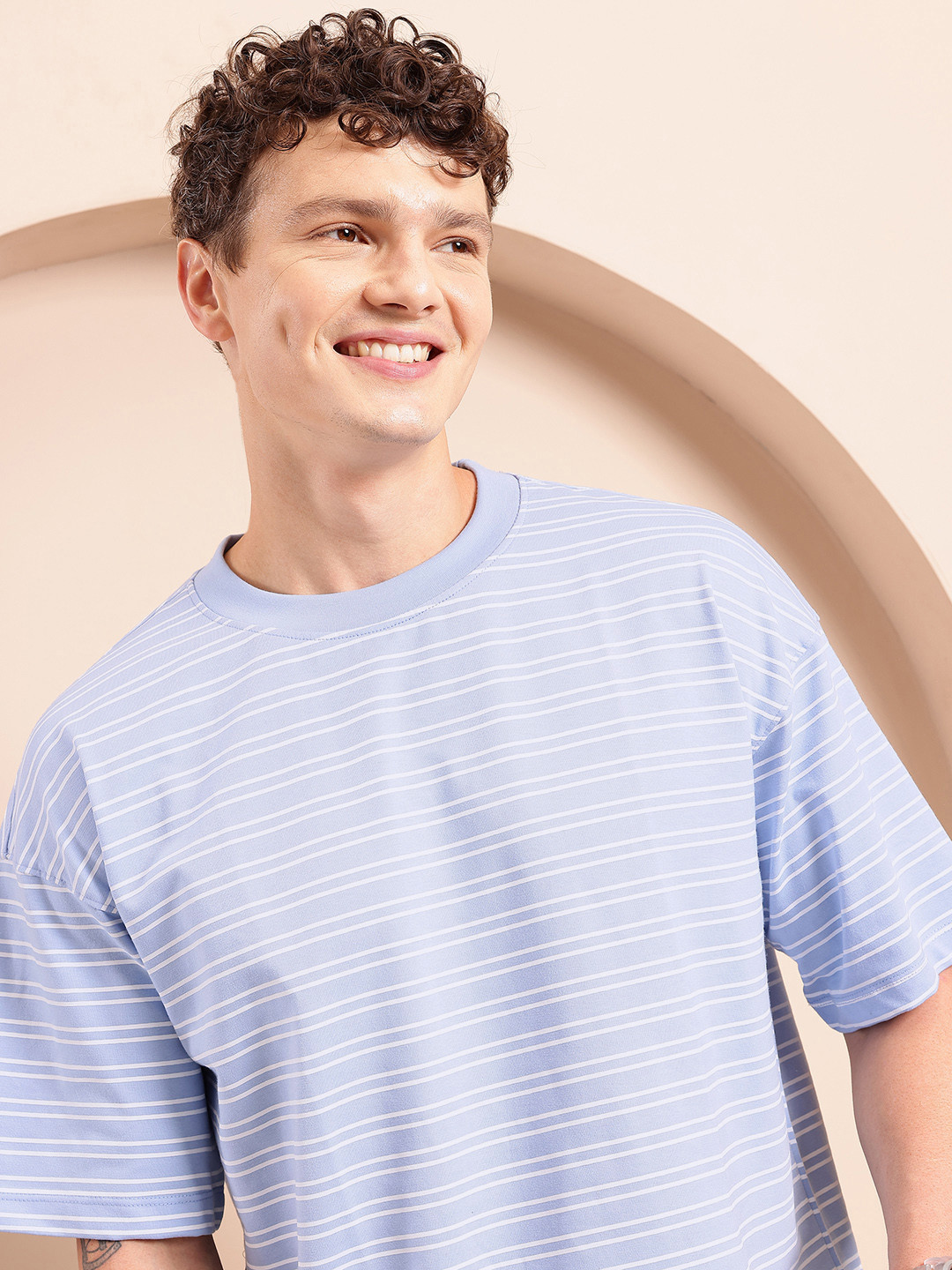 Mast & Harbour Striped Oversize T-shirt