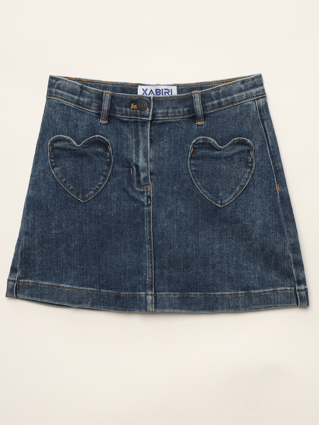 XABIRI Girls Mid-Rise Slim Fit Skirt