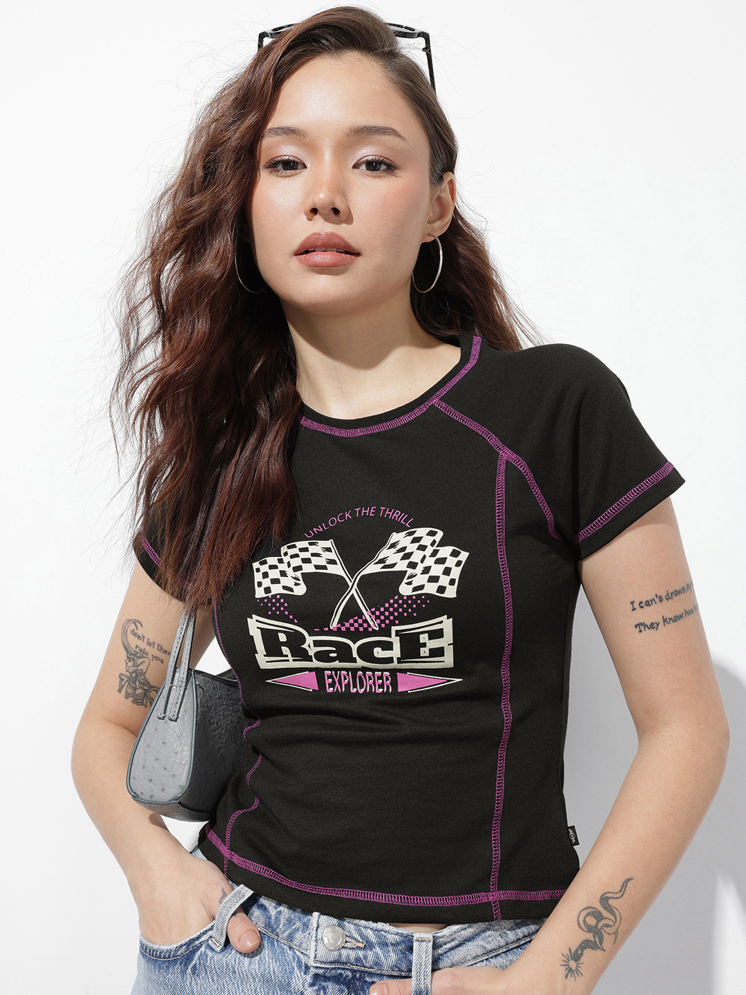 The Roadster Life Co. Slim Fit Typography Printed T-shirt