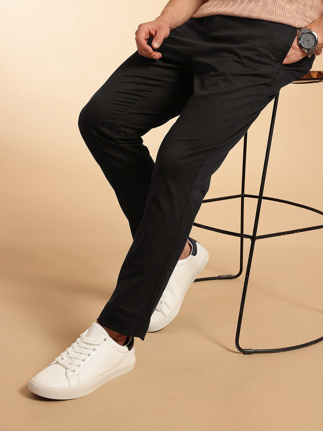 French Connection Men Pleated Chinos Trousers