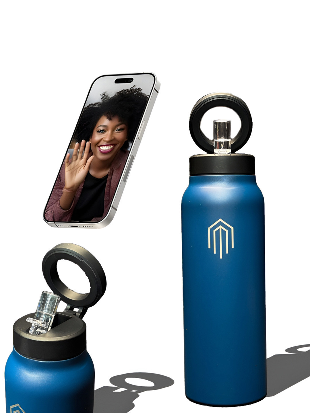 MELBIFY Melbipod Blue Brand Logo Stainless Steel Spill Proof Sipper - 750ml