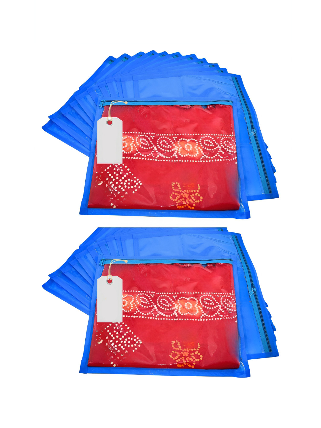 Ajabh Blue 24 Pieces Regular Multi-Utility Garment Cover Bag Organisers