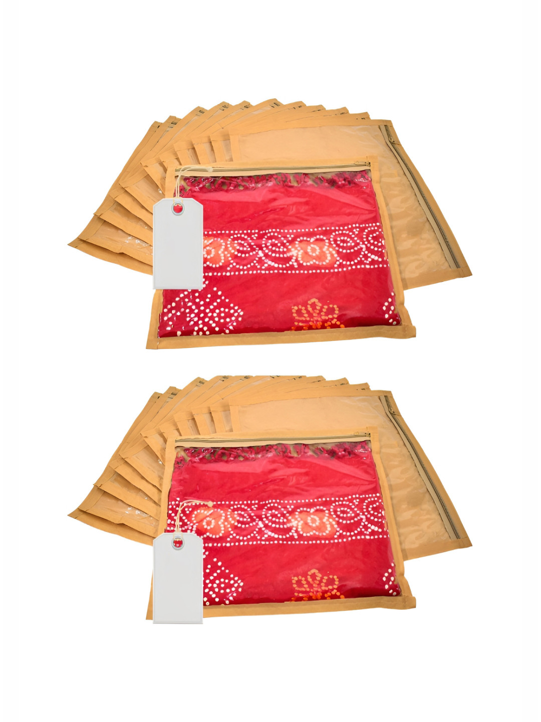 Ajabh Gold-Toned 24 Pieces Regular Multi-Utility Garment Cover Bag Organisers