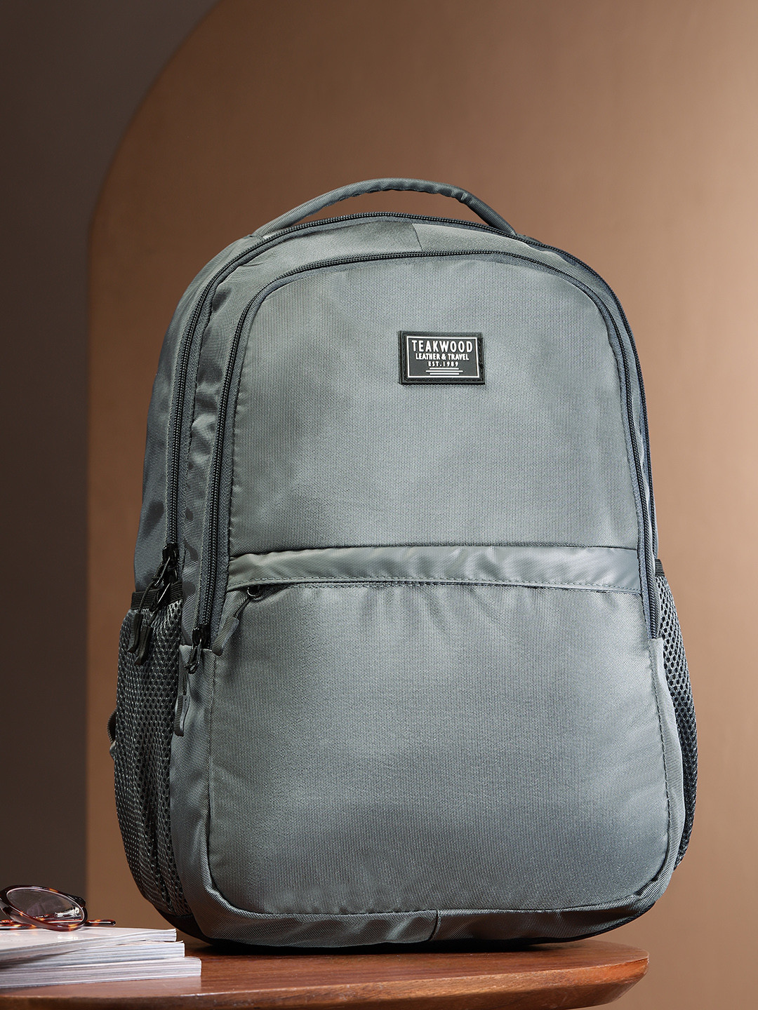 Teakwood Leathers Unisex Laptop Compartment - 15 Inch Water Resistance Solid Backpack