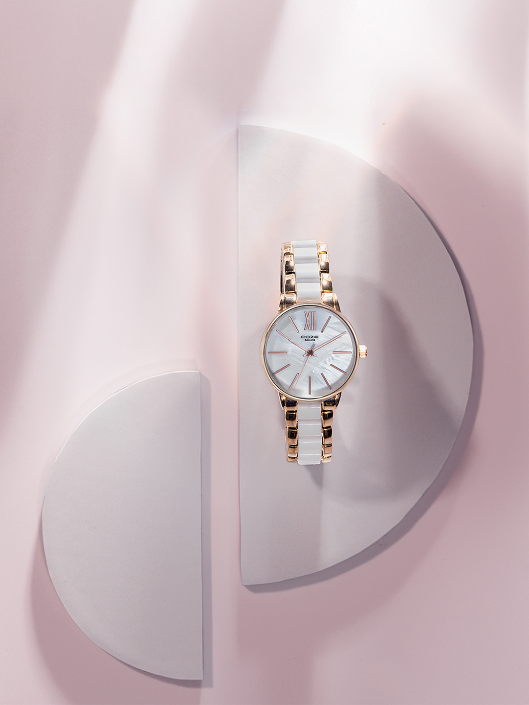 Sonata Women Poze Mother of Pearl Dial Straps Analogue Quartz Watch SP80051KM01W