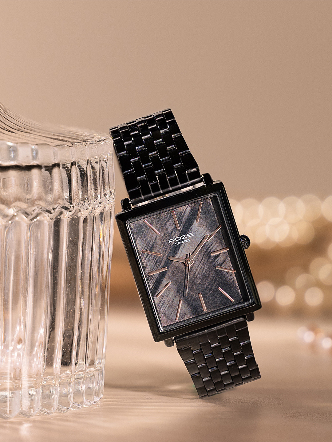 Sonata Women Poze Quartz Analogue Watch SP80102NM01W