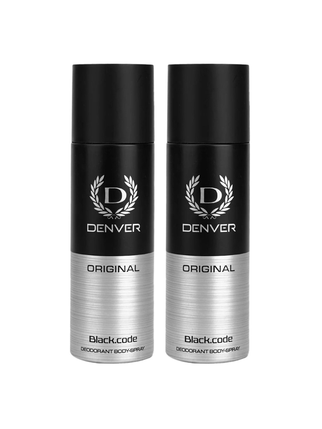 Denver Men Set of 2 Black Code Original Nano Body Deodorant Spray - 50 ml each