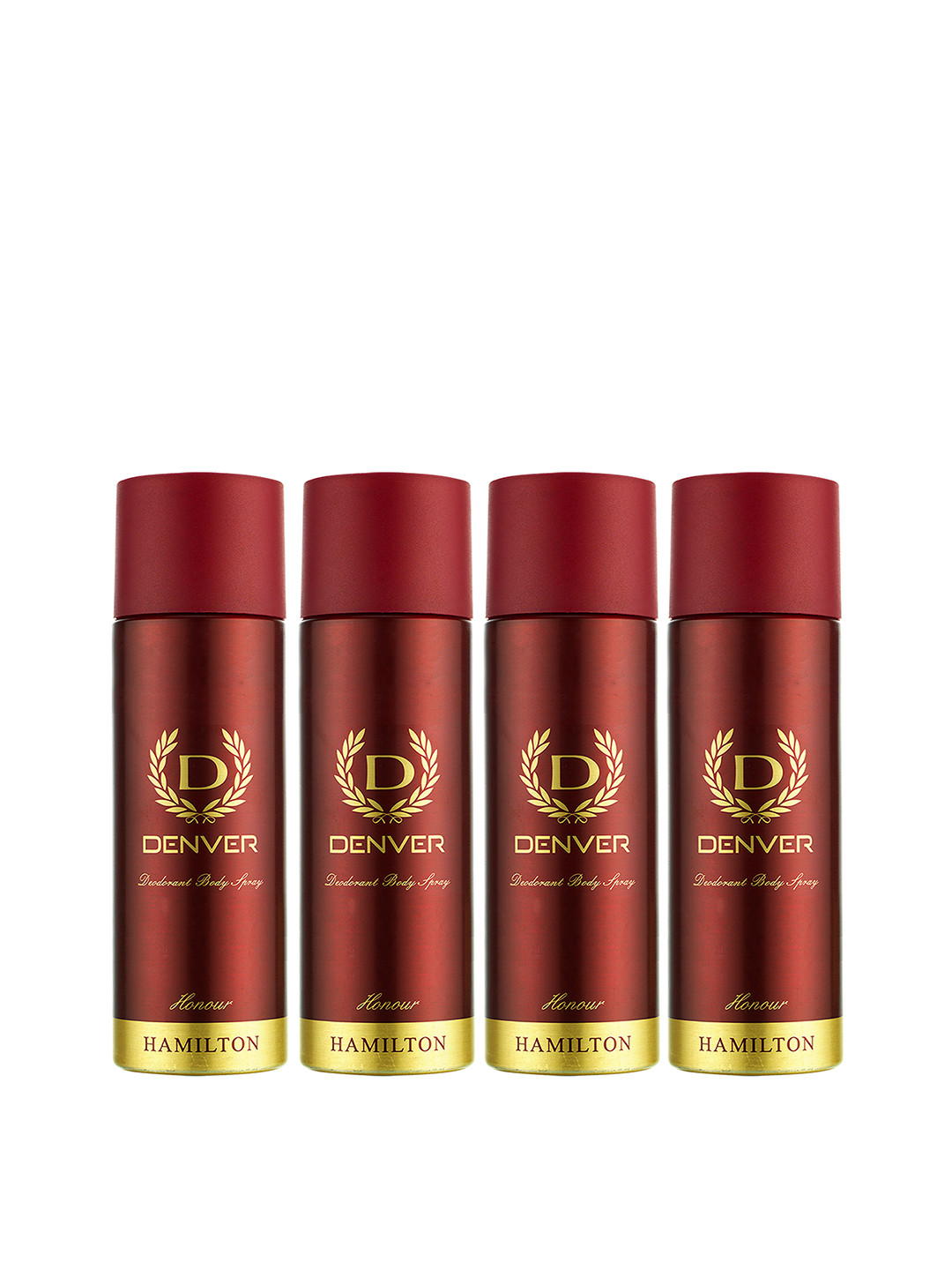 Denver Men Set of 4 Honour Nano Body Deodorant Spray - 50 ml each