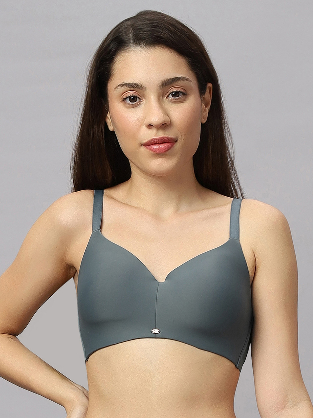 Soie Women Full Coverage Padded Non-Wired Ultra Soft Seamless Bra