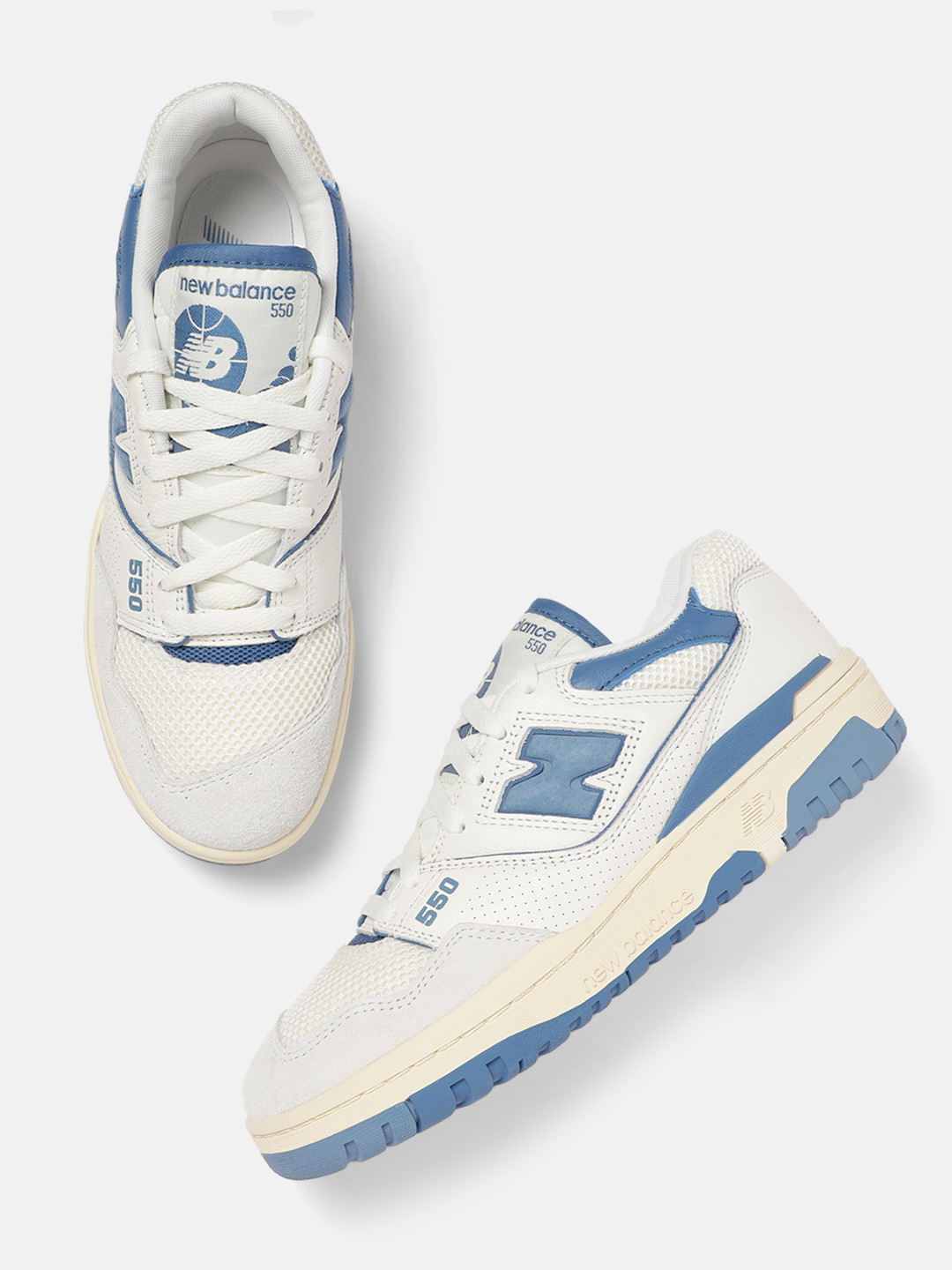 New Balance Men BB550 Leather Sneakers