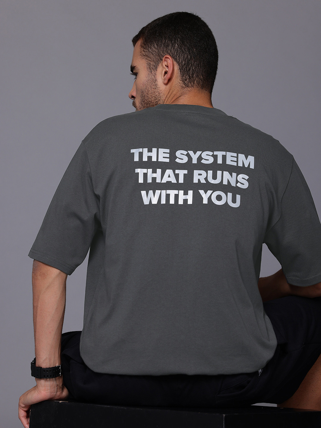 New Balance Printed Shifted Oversized T-Shirt