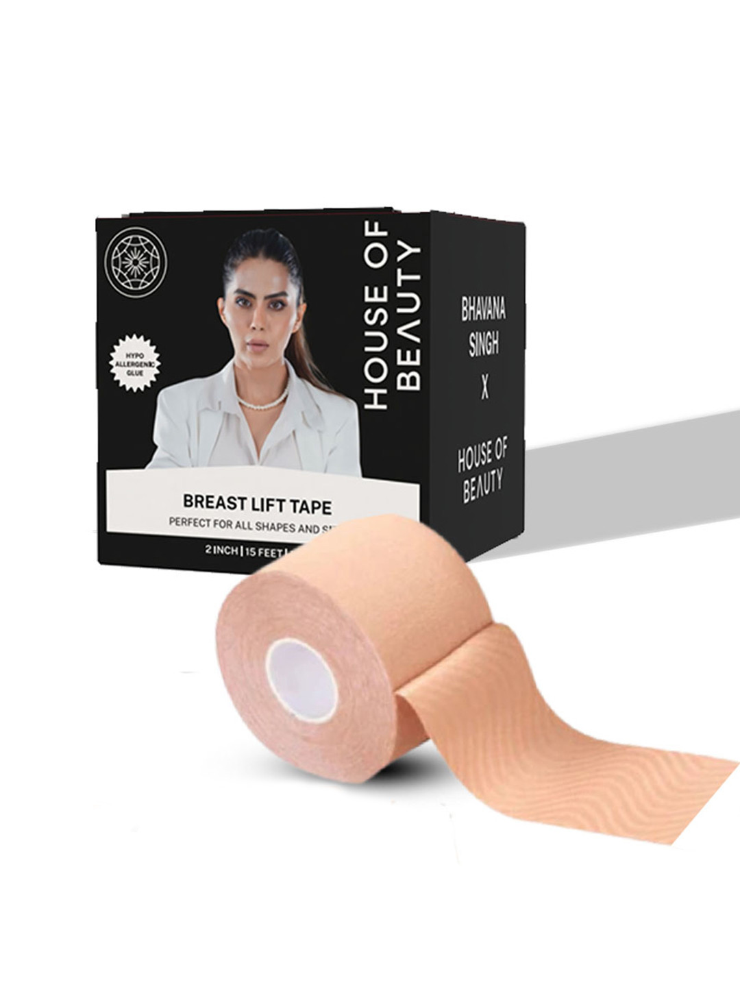 House of Beauty Breast & Body Tape 2 Inch - Natural Lift & Body Coverage (1 Pc)