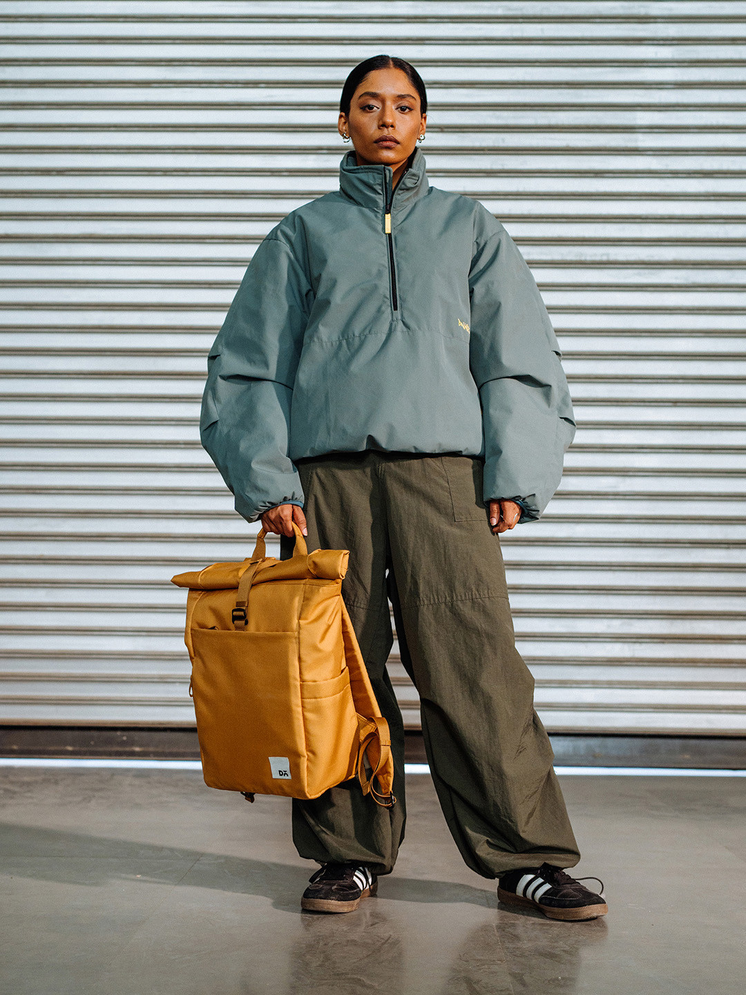 DailyObjects Unisex Roll Top Solid Backpack