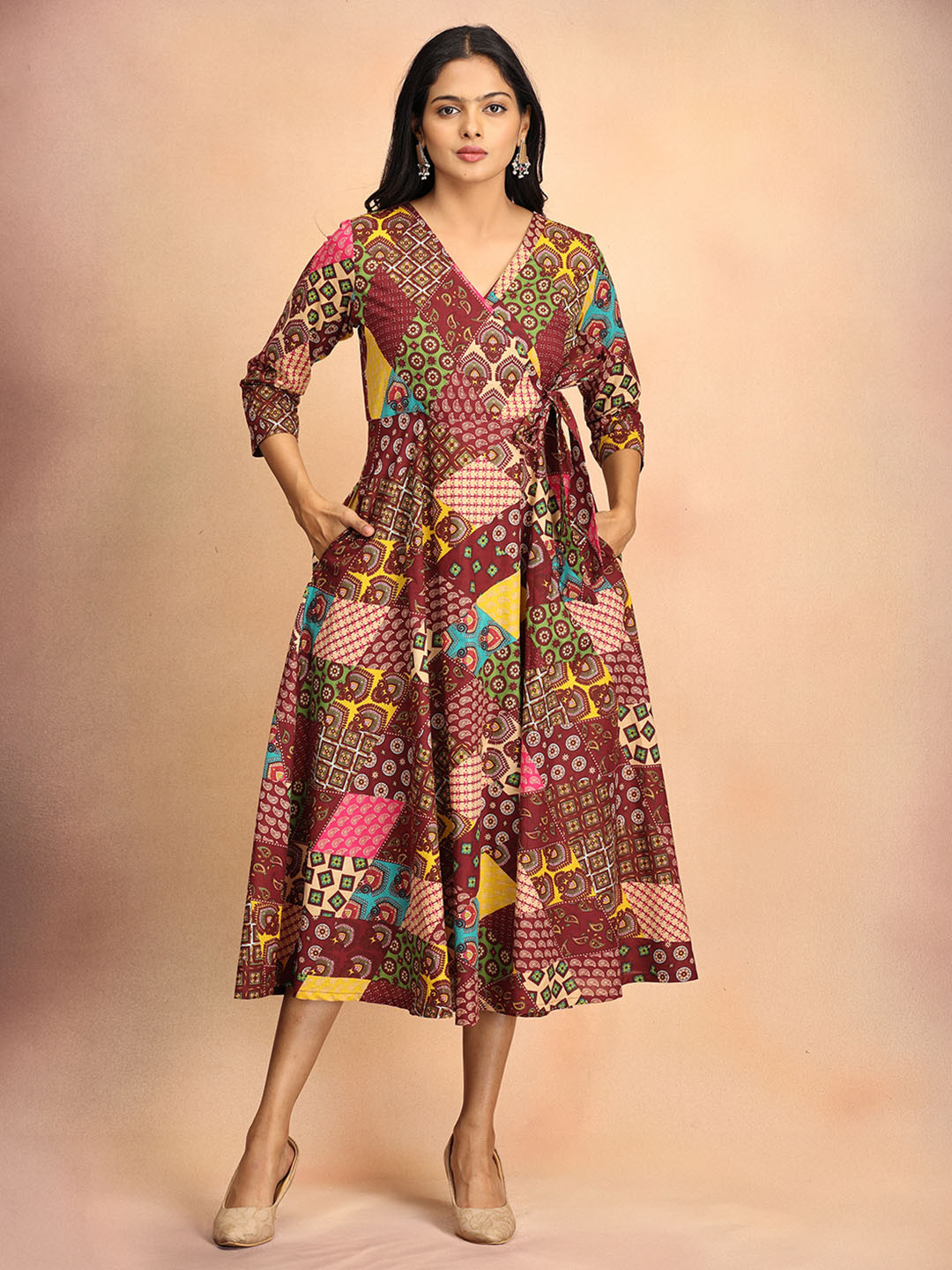 The Woman Store Printed Midi Dress