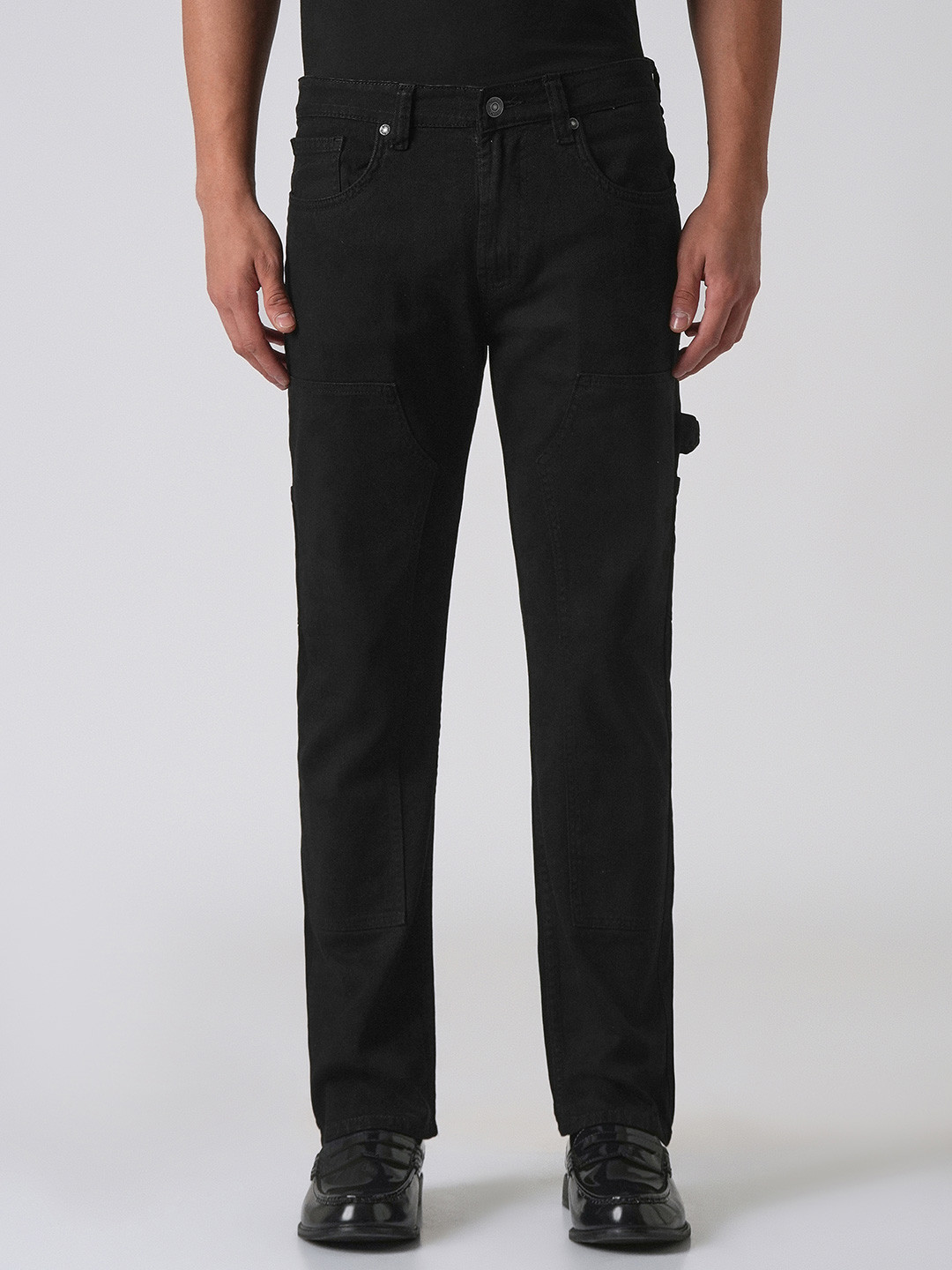 Banana Club Men Black Cargo Denim