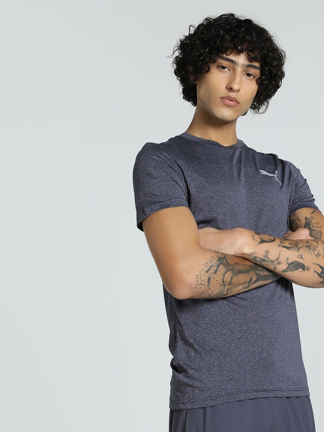 Puma Performance Heather Men Slim Fit Tee