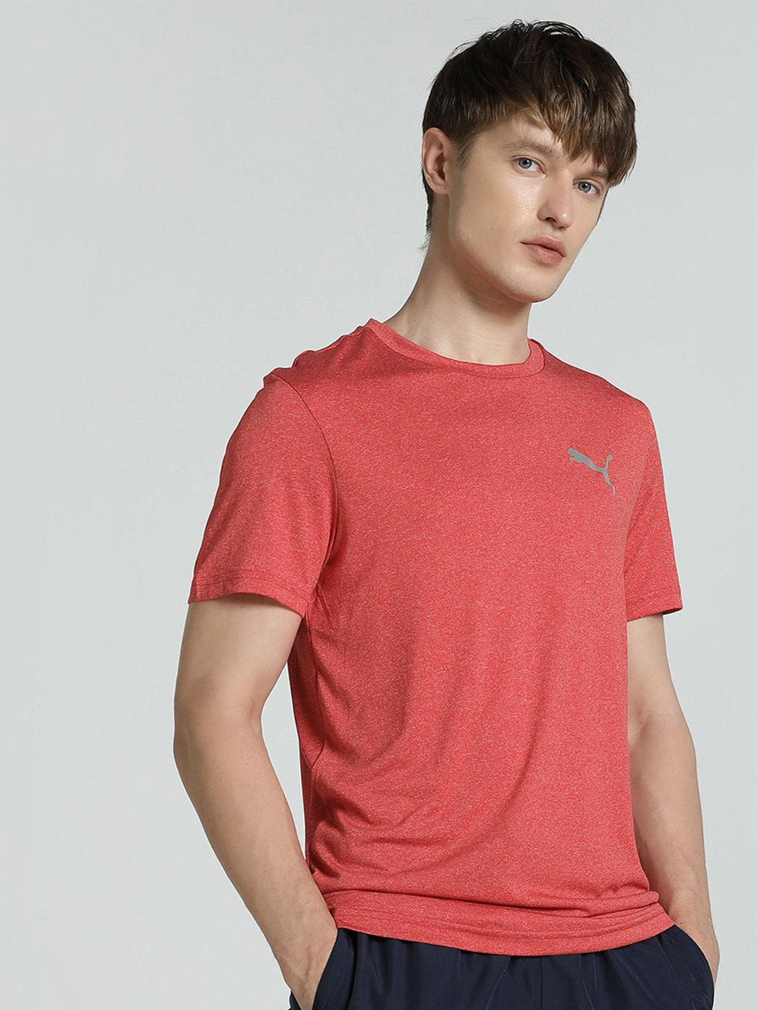 Puma Performance Heather Men Slim Fit Tee