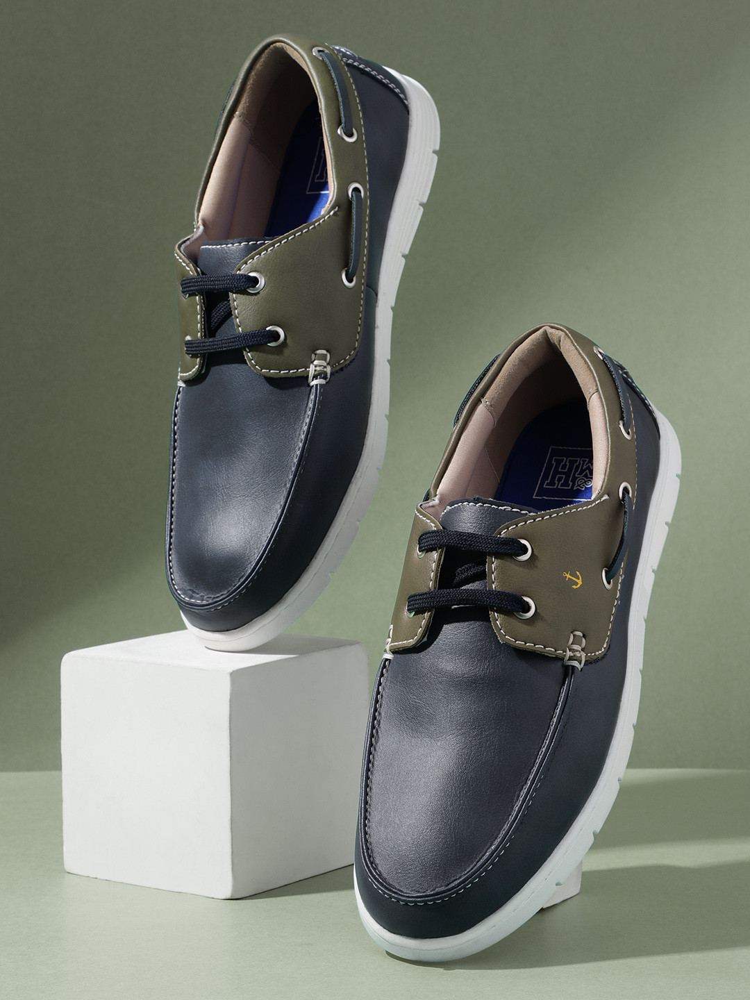 Mast & Harbour Men Lace-Ups Lightweight Boat Shoes