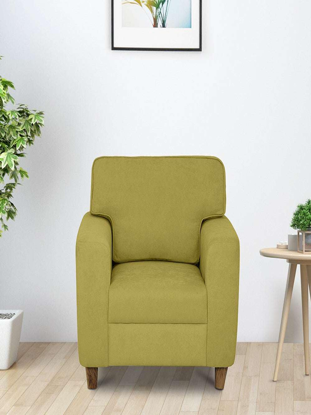 Duroflex Utopia Green 1 Seater Fabric Sofa