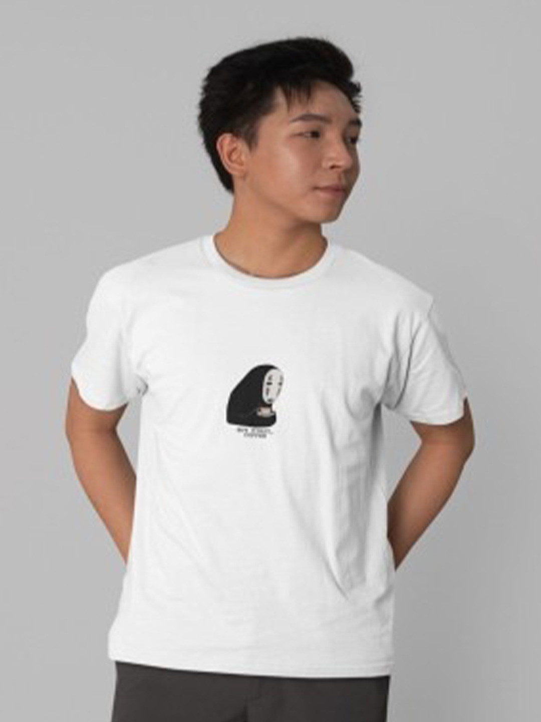 TheBTclub Men Activchill But First Printed Round Neck Cotton Relaxed Fit T-shirt