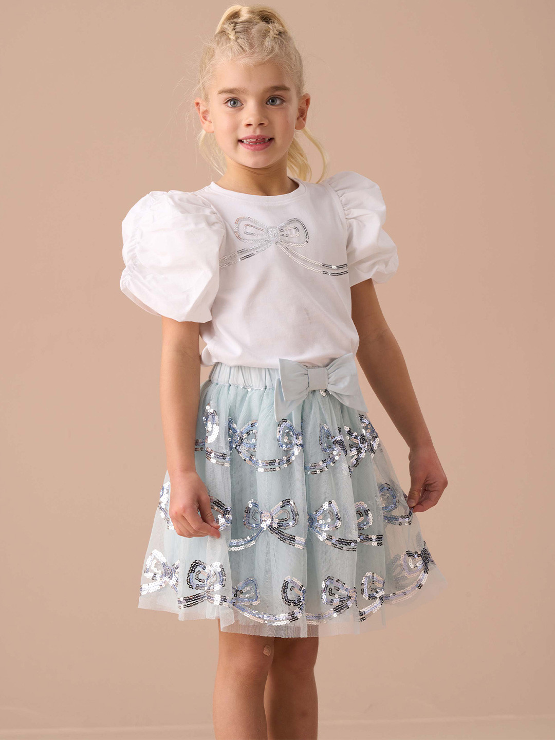 Angel & Rocket Jolie Mesh Sequin Skirt