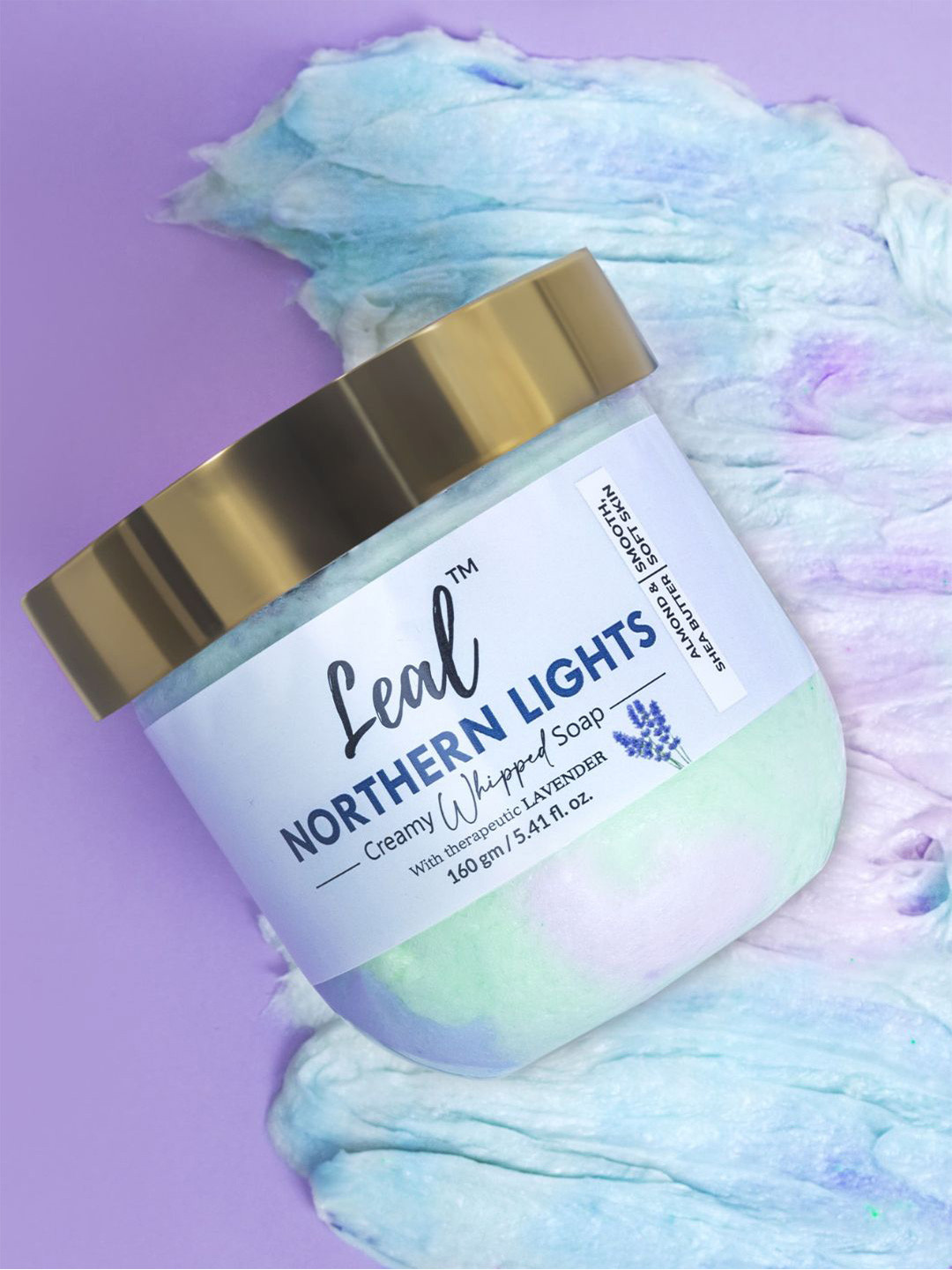 Leal Cosmetics Northern Lights Whipped Soap With Shea Butter - 160 g