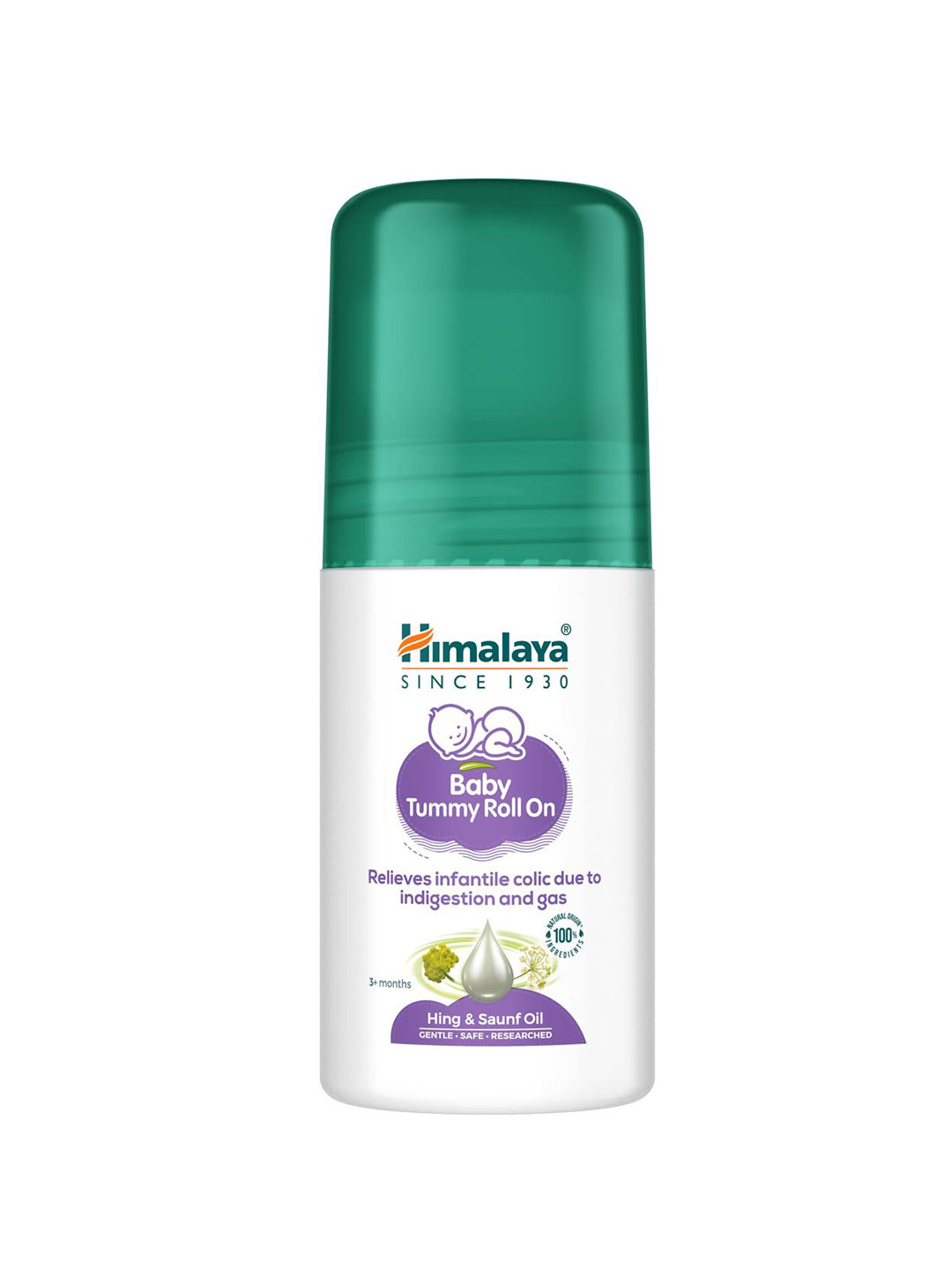 Himalaya Baby Tummy Roll On with Hing & Sauf Oil - 40 ml