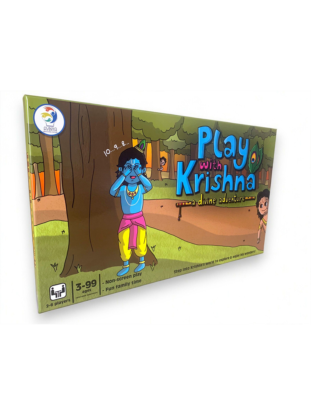 Avinya and Co Kids Play with Krishna Board Game