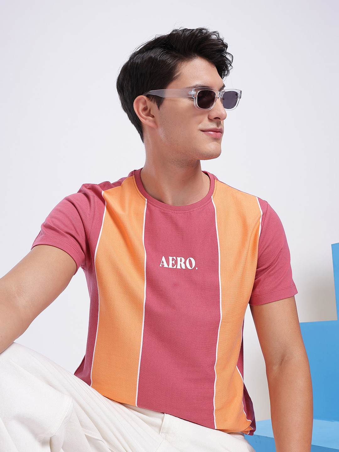Aeropostale Striped Pure Cotton T-shirt