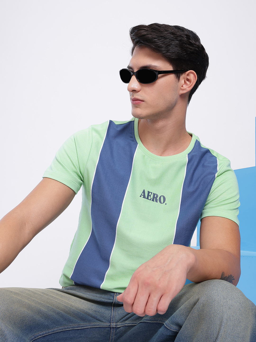 Aeropostale Striped Pure Cotton T-shirt