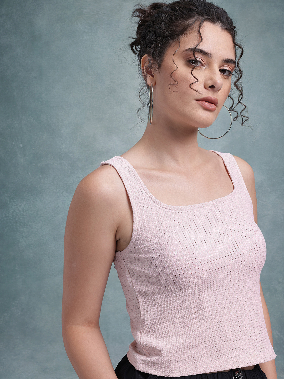 The Roadster Life Co. Textured Crop Top
