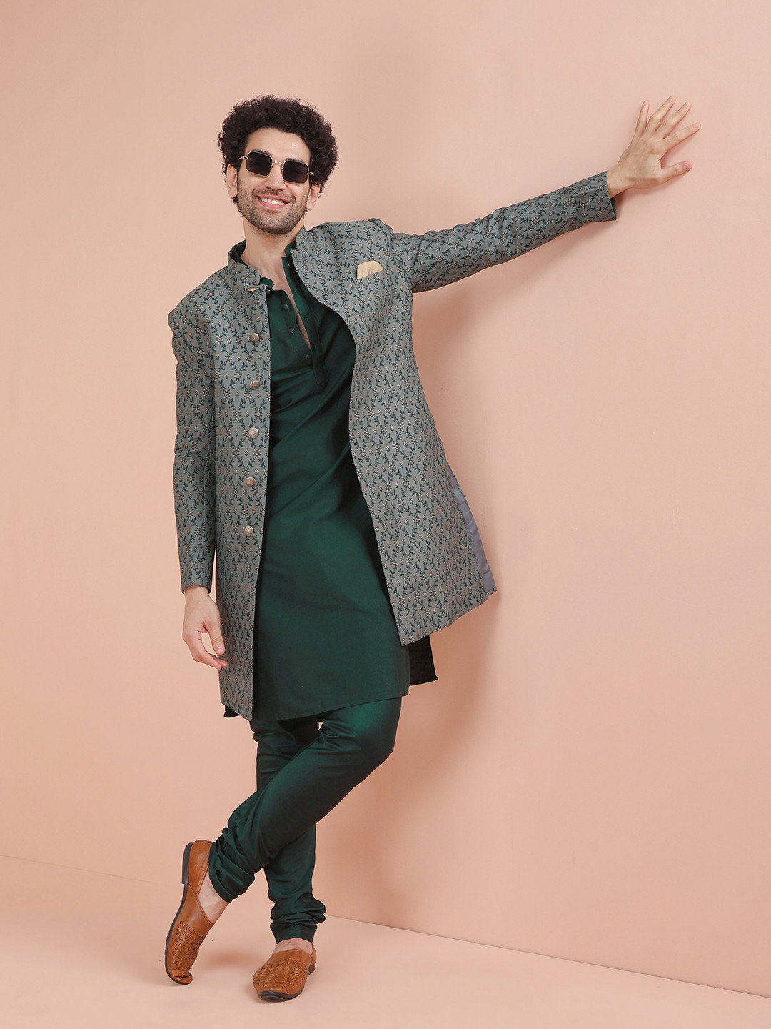 KISAH Men Indo-Western Kurta Set