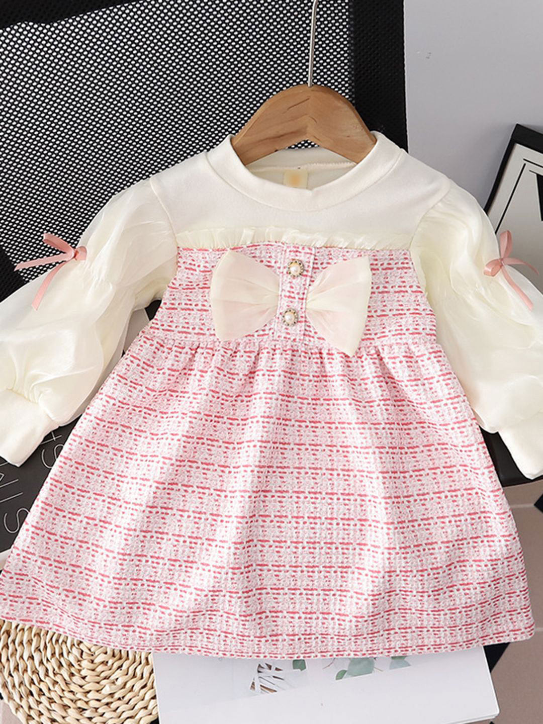 YK Floral Print Fit & Flare Dress