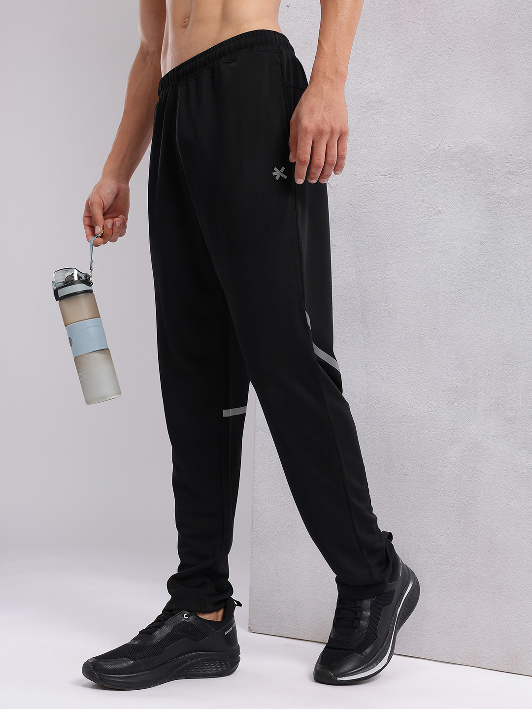 HRX by Hrithik Roshan Men Rapid-Dry Running Track Pants with Reflective Elements