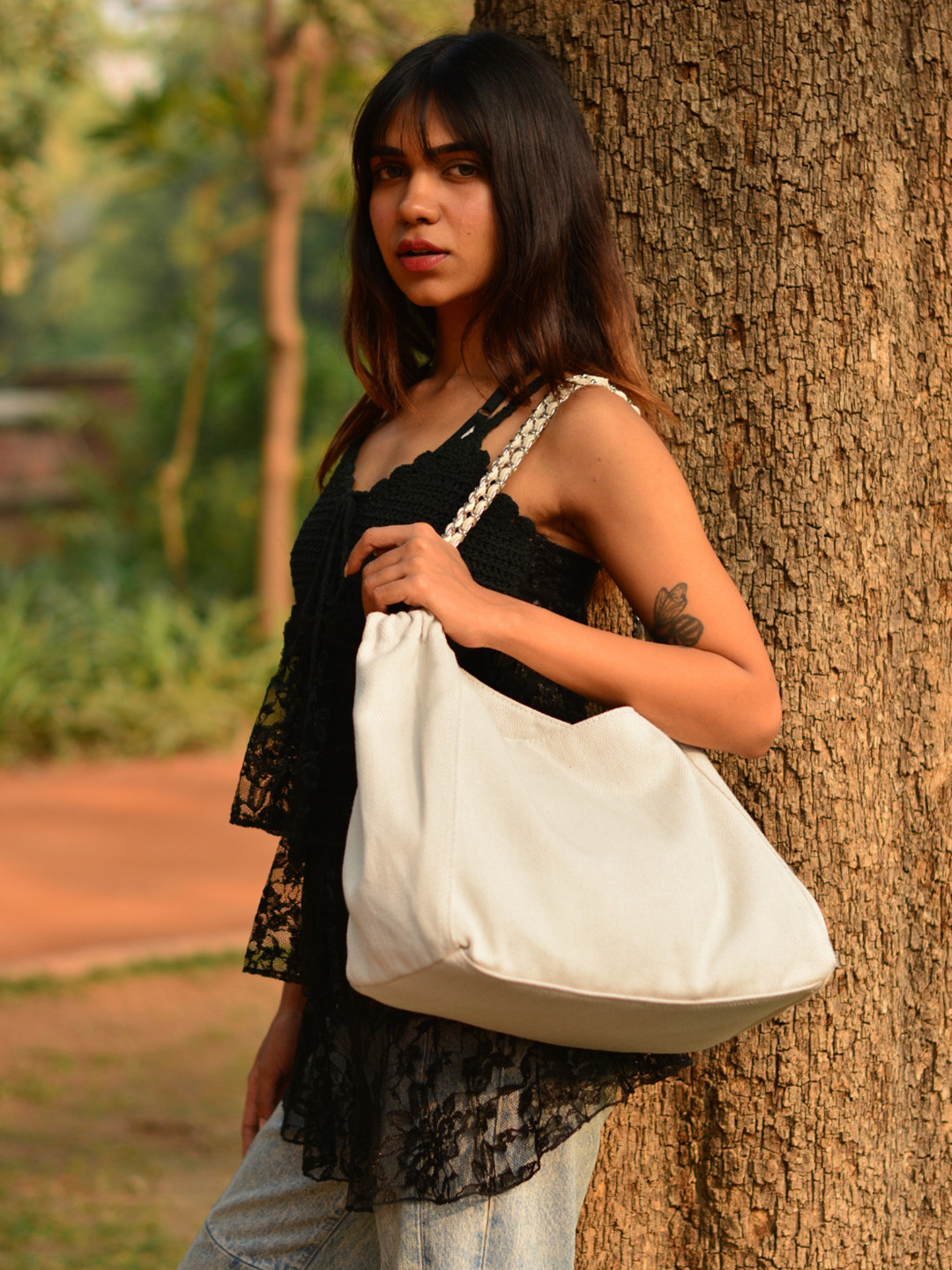 EcoRight Denim Tote Bag