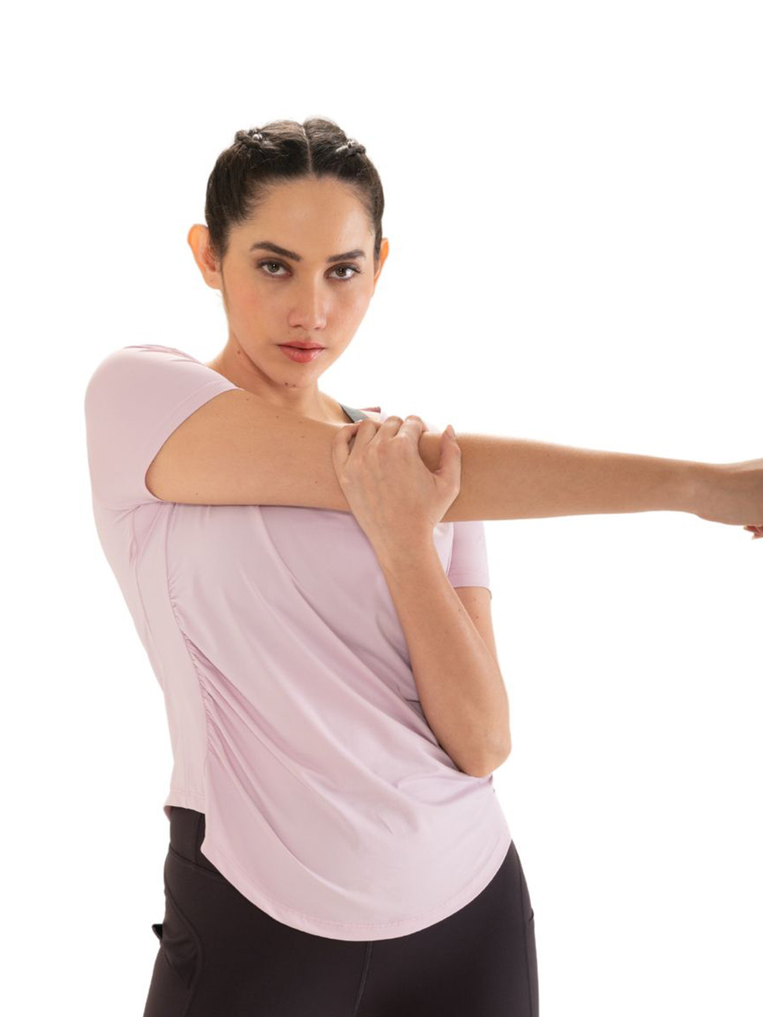 STRCH Women Anti Odour Solid Round Neck T-shirt