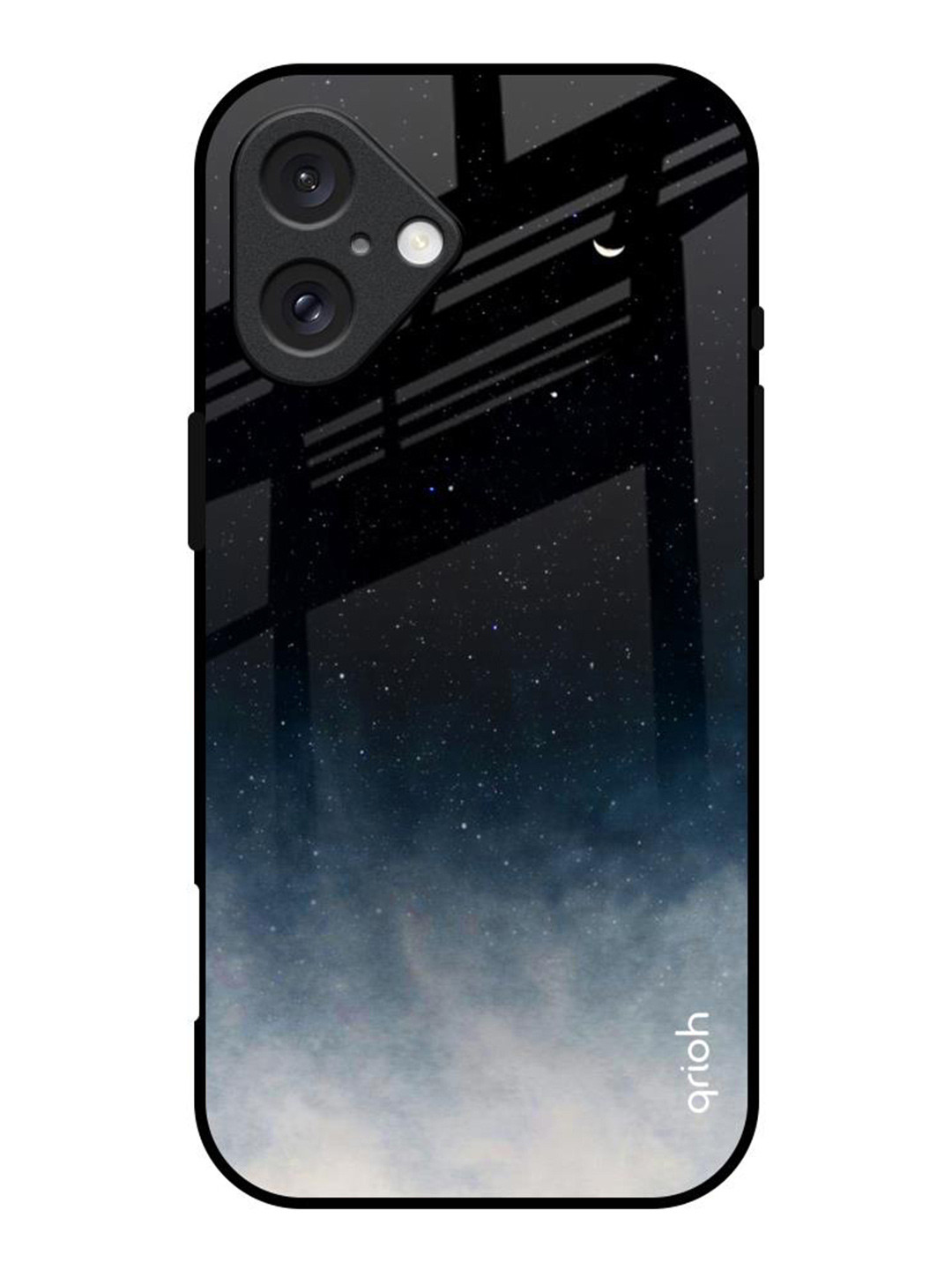 QRIOH Abstract Aura Glass iPhone 16 Back Case