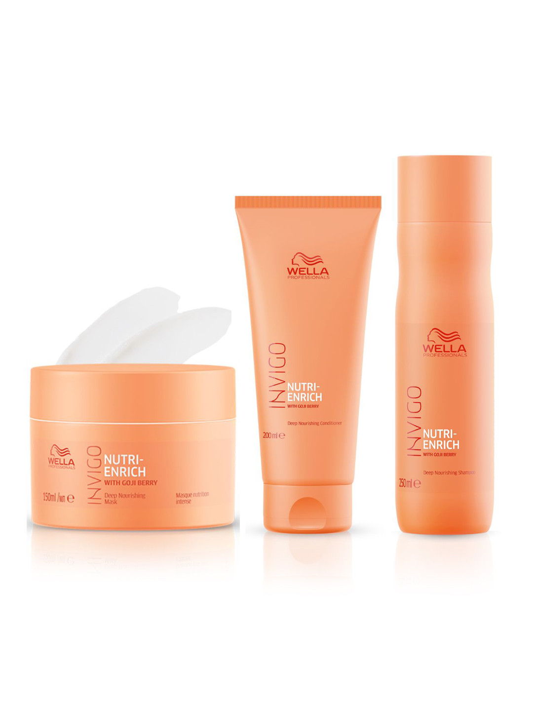 WELLA PROFESSIONALS Invigo Nutri-Enrich Hair Care Trio with Goji Berry - 600 ml