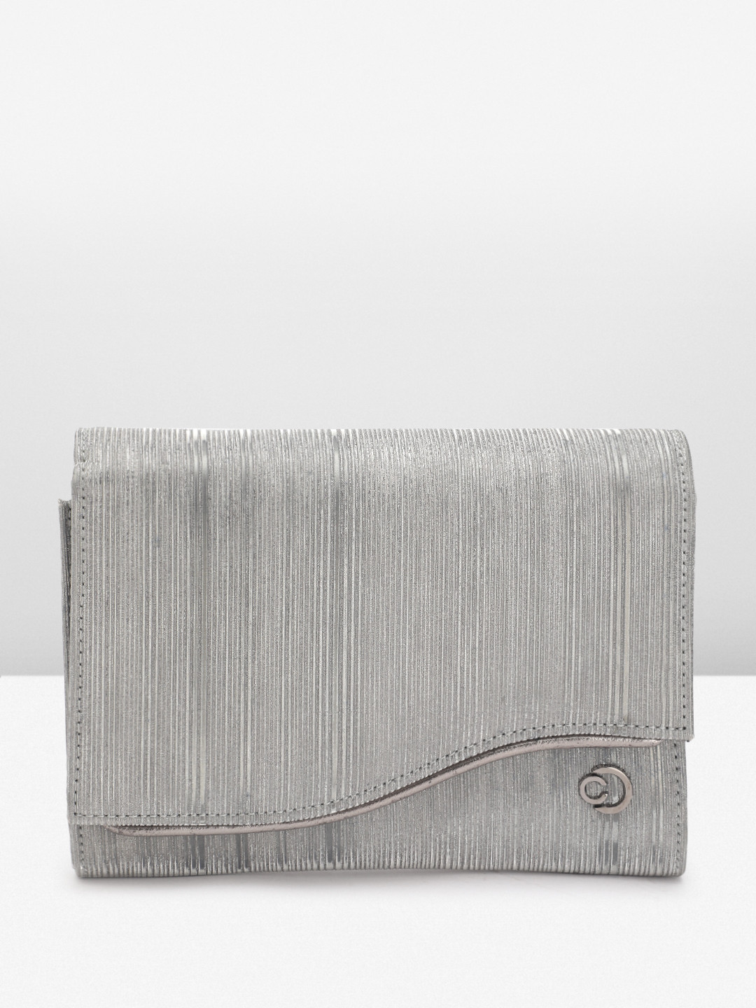 Caprese Shimmer Textured Envelope Clutch