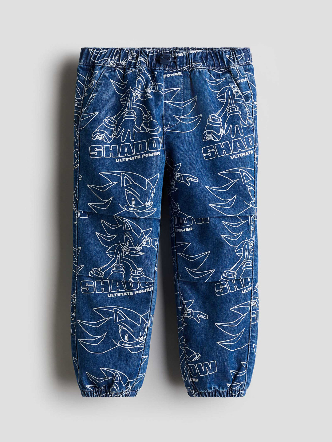 H&M Printed Denim Joggers