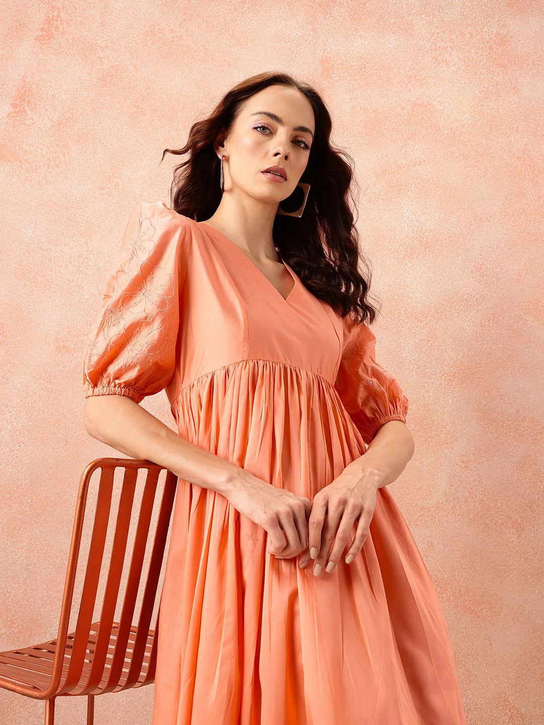 all about you Empire Midi Ethnic Dress