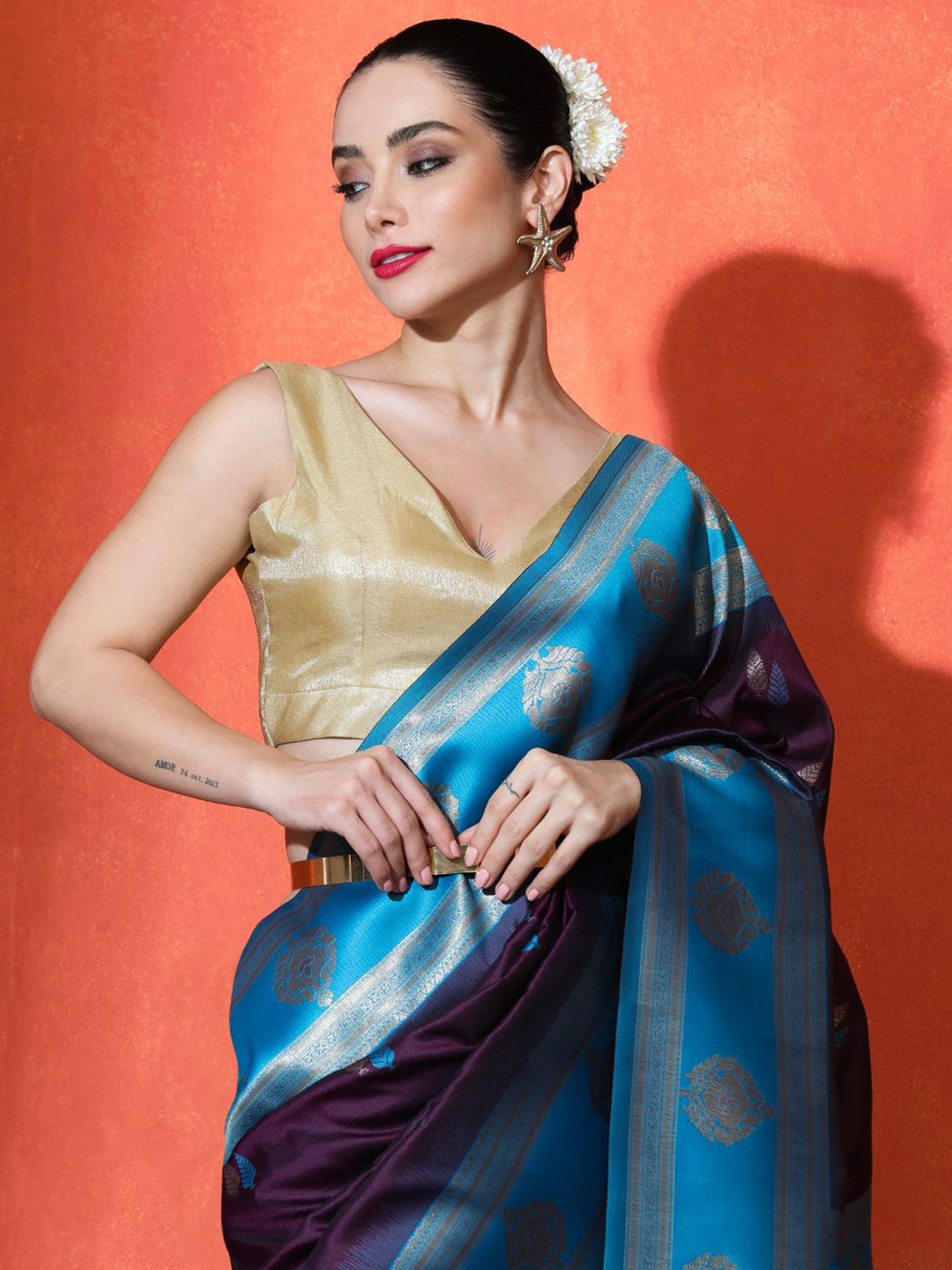SARHA Woven Design Banarasi Saree