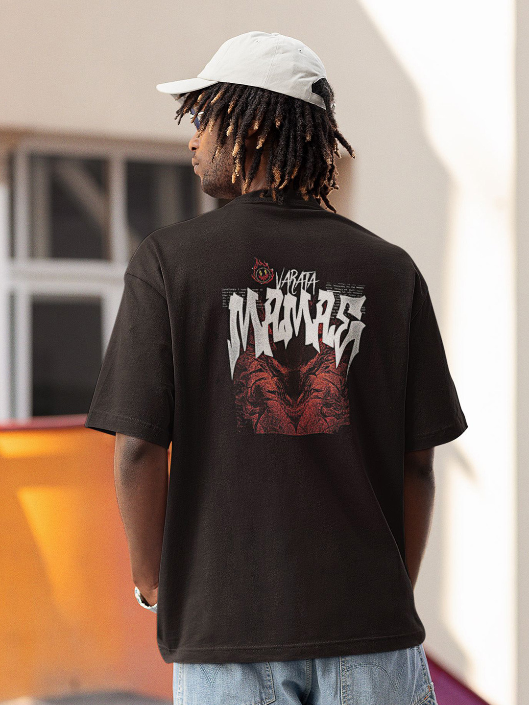 TheBTclub Varata Mamae Graphic Printed Activchill Pure Cotton Oversized T-shirt