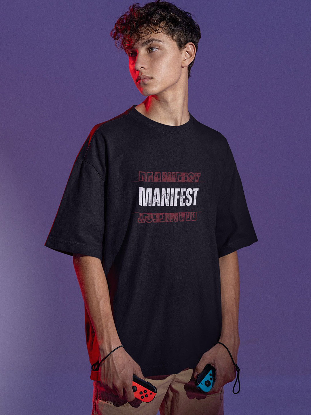 TheBTclub Men Manifest Oversized T-shirt