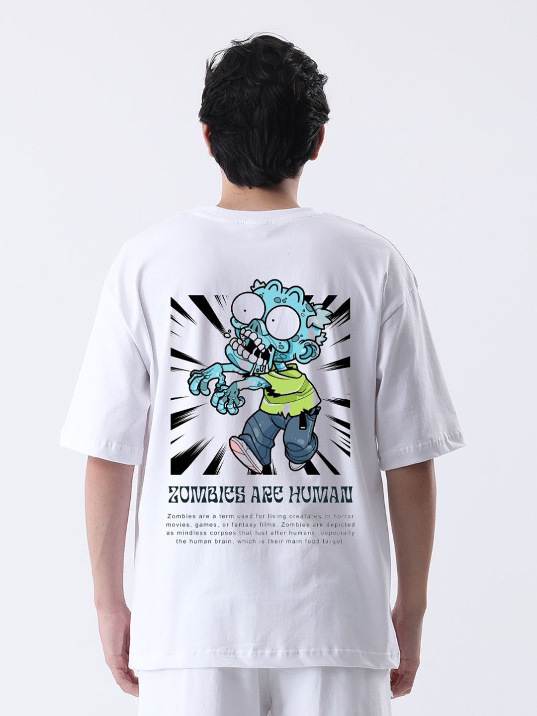 TheBTclub Men Zombies Oversized T-shirt