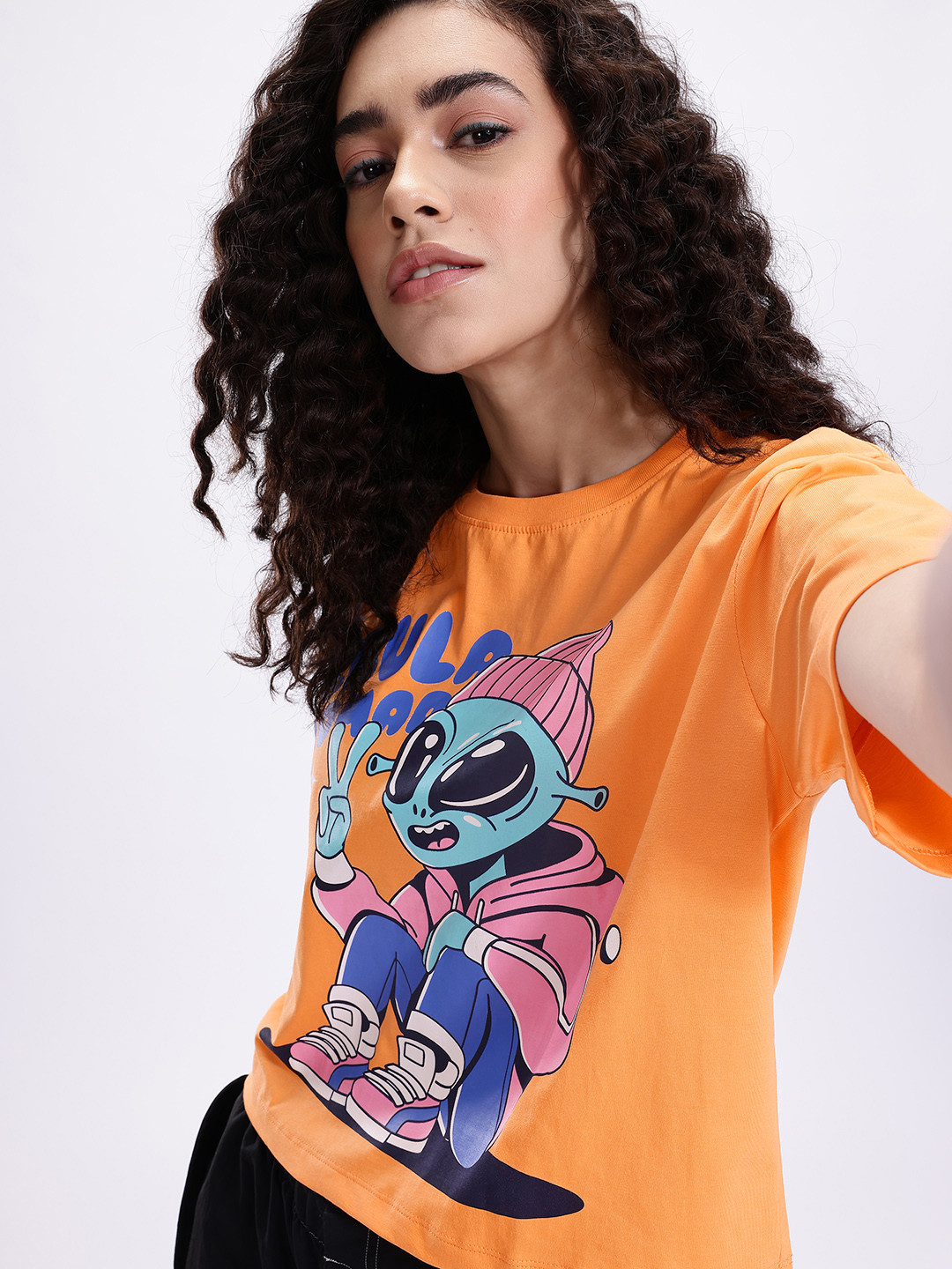 Kook N Keech Printed Oversized Pure Cotton T-shirt