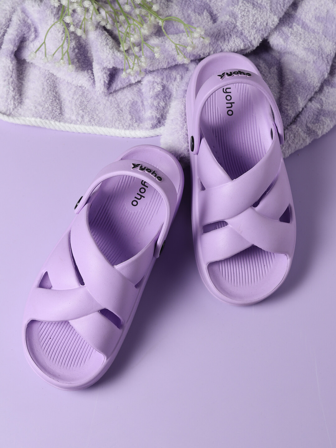 Yoho Women Wanderz Lightweight Chunky Crisscross Platform Sandals