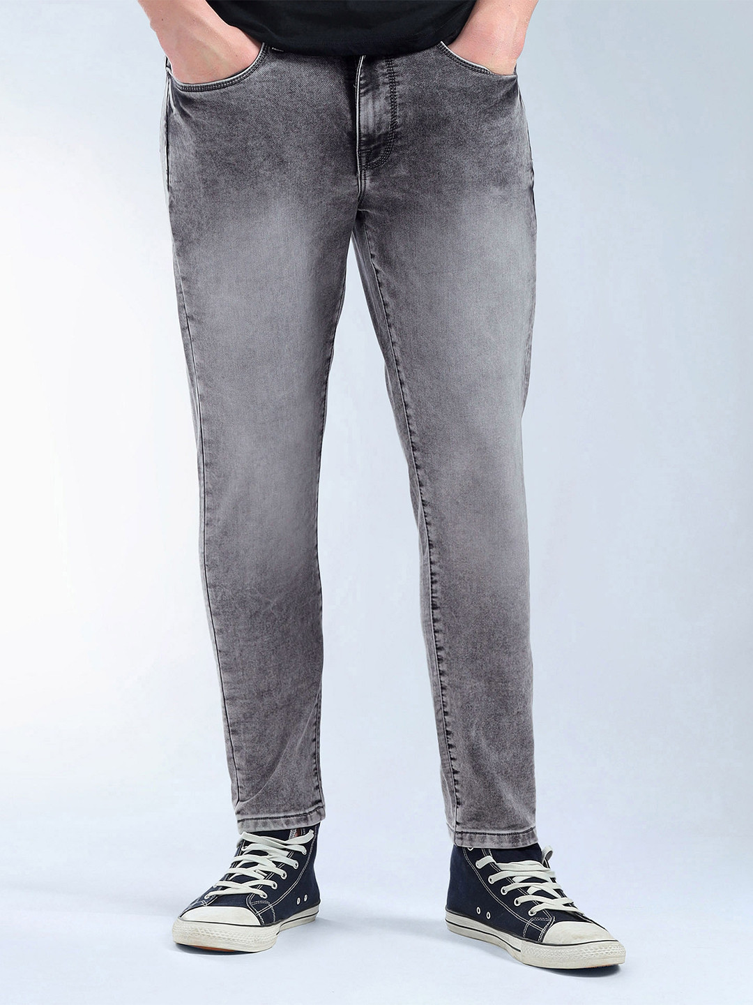 Flying Machine Mankle Relaxed Tapered Mid Rise Jeans